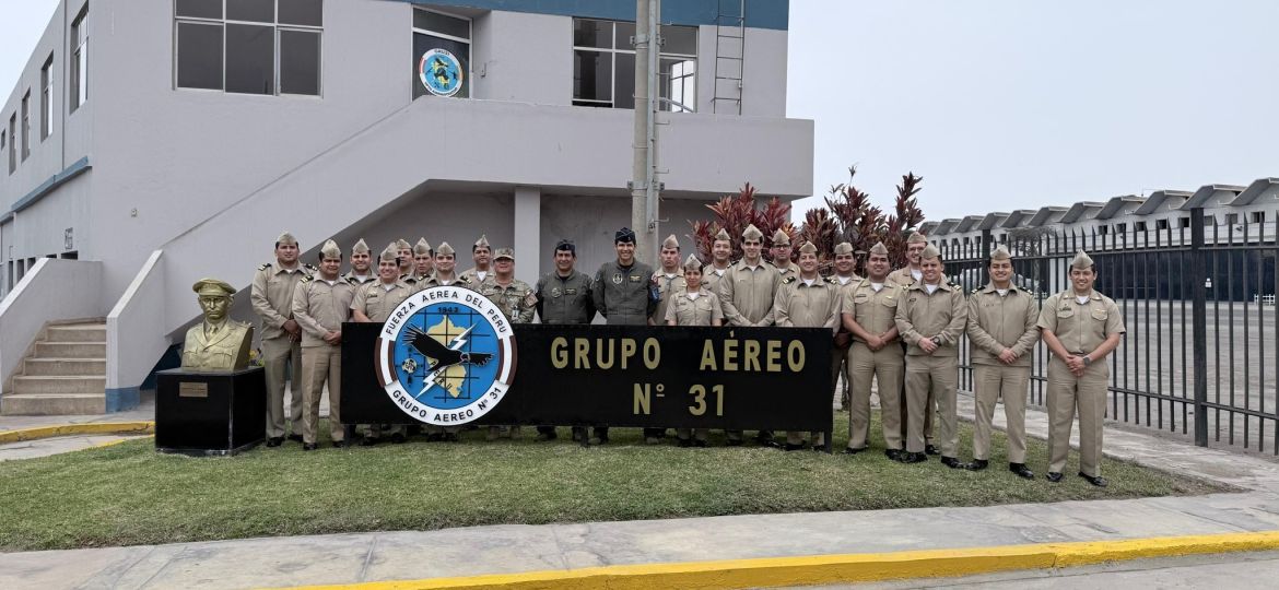 1.-visita profesional al Grupo Aéreo N.º 31 de la Fuerza Aérea del Perú